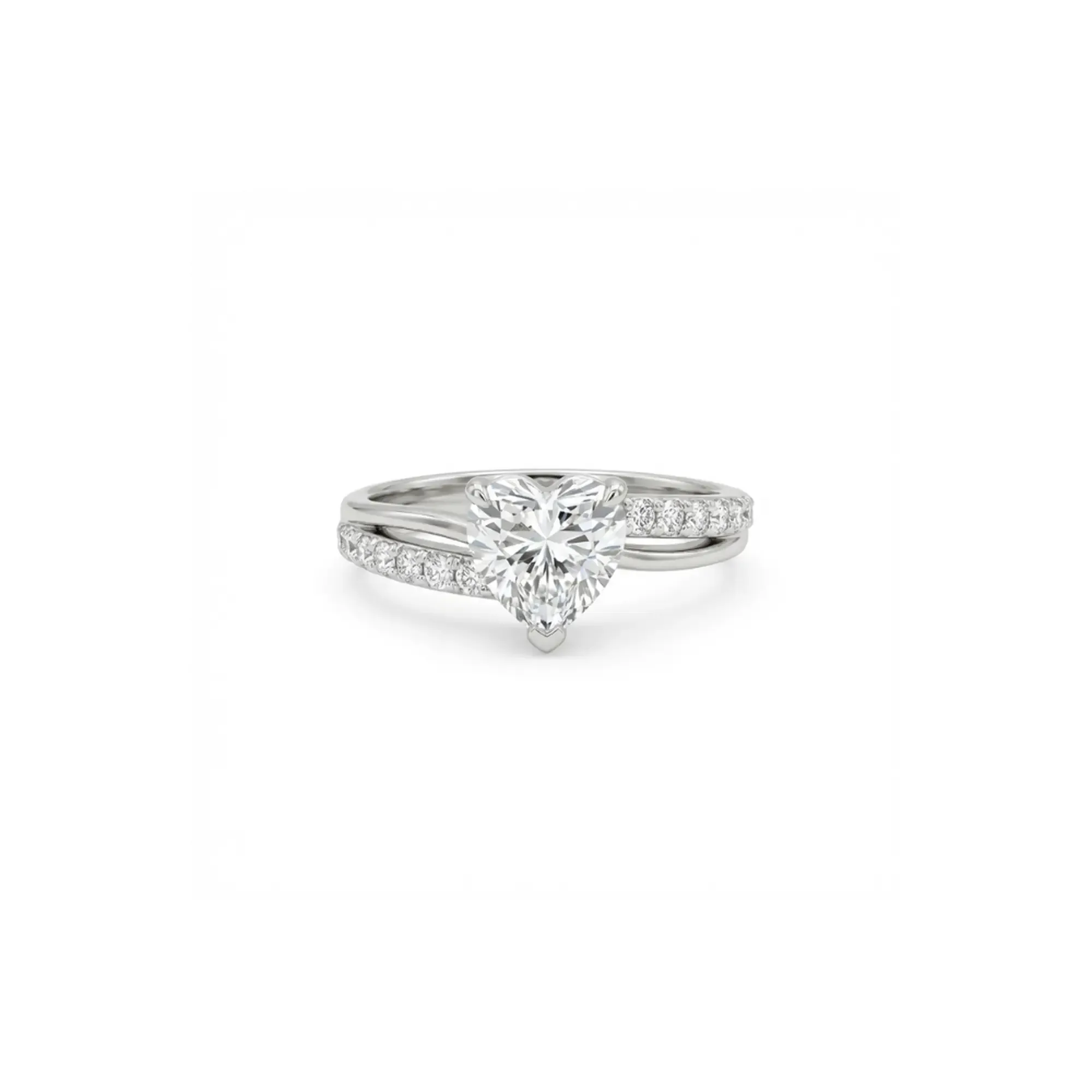 Eternal Heart Ring – White Topaz